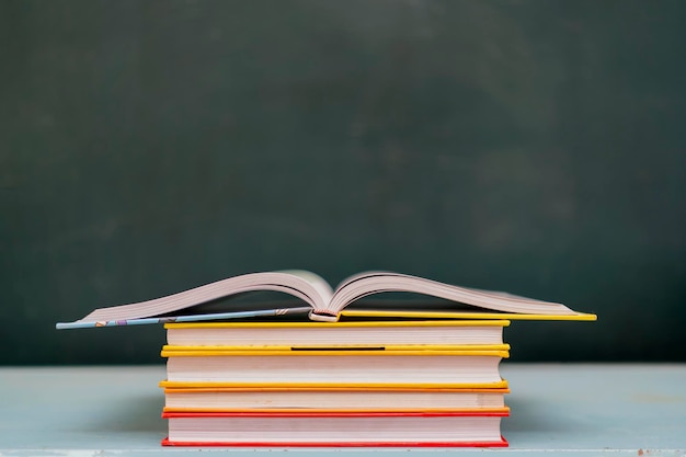 Education concept Books on the desk