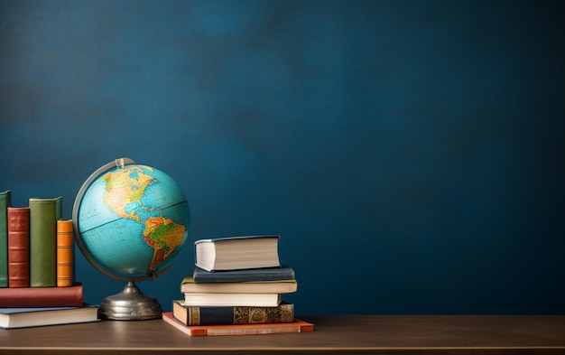 Education day arrangement on a table with copy space