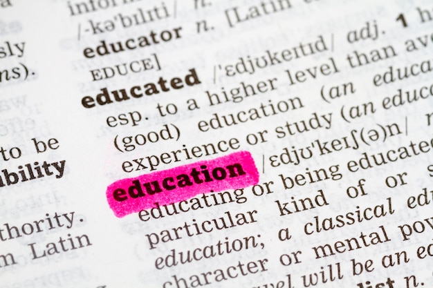 Foto definizione del dizionario dell'istruzione