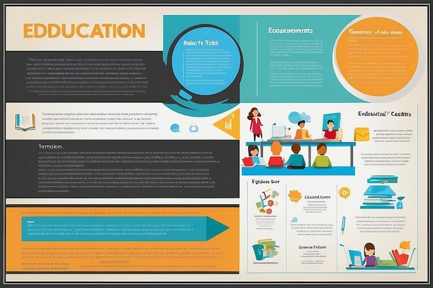 Photo education poster template