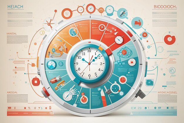 Foto educazione e scienza infografica simbolo di scienza ed educazione elementi dell'istruzione moderna