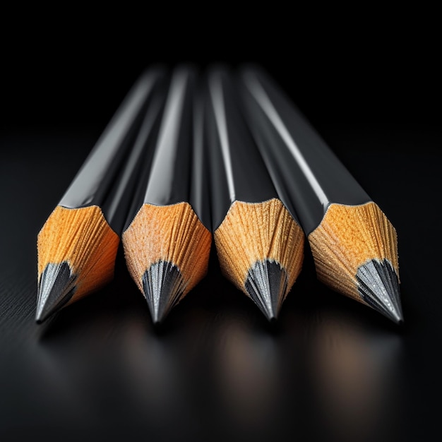 교육 도구 학교에 필수적인 날카로운 연필 그룹 소셜 미디어 포스트 크기