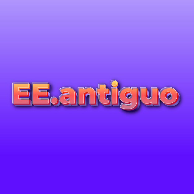 EEantiguoText effect JPG gradient purple background card photo