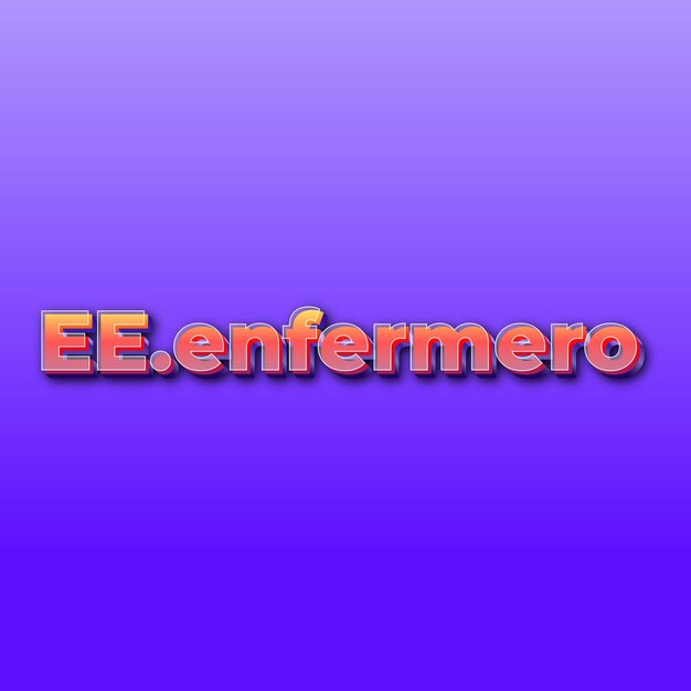 Eeenfermerotext effect jpg gradient purple background card photo