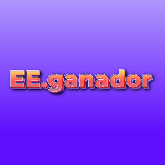 Eeganadortext effect jpg gradient purple background card photo