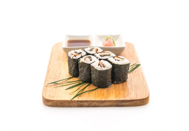 Anguilla maki sushi- stile cibo giapponese