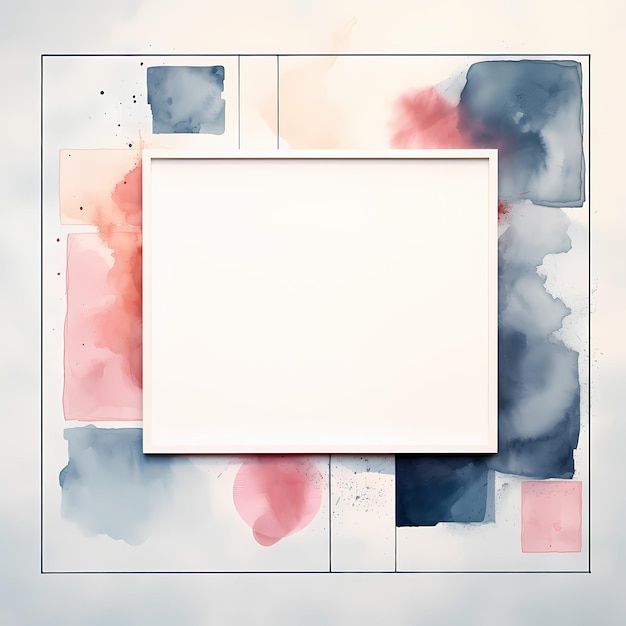 een abstract aquarel frame