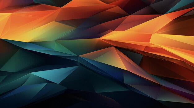 een abstracte 3D-achtergrond met talrijke kleurrijke vormen en lijnen