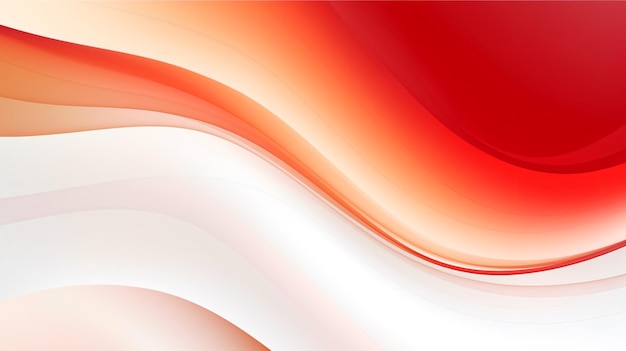 Een abstracte elegante rode en witte golfachtergrond