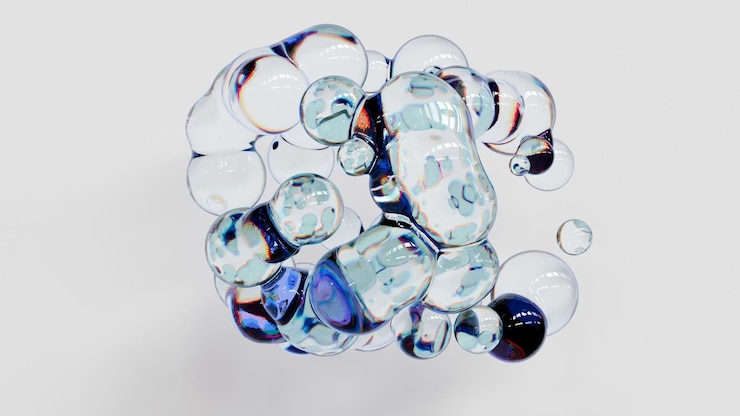 Foto een achtergrond van 3d-glas met een abstracte vorm die een modern en stijlvol visueel element biedt