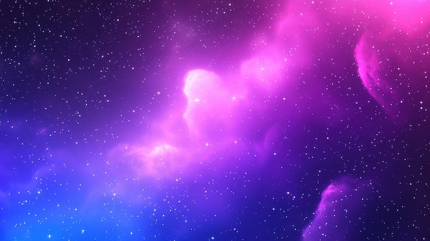 Een adembenemende kosmische nevel met levendige kleuren en een sterrenachtergrond
