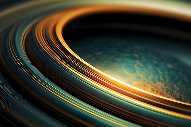 Een afbeelding van een planeet met ringen erop