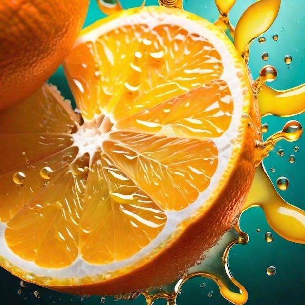 Een afbeelding van een sappige sinaasappel