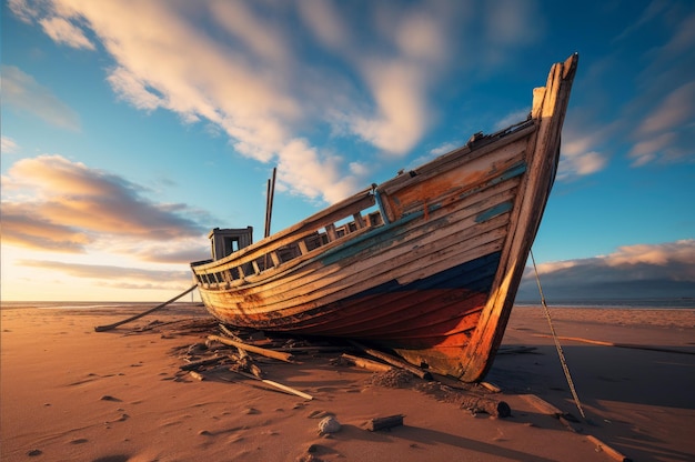 Een afbeelding van een scheepswrak