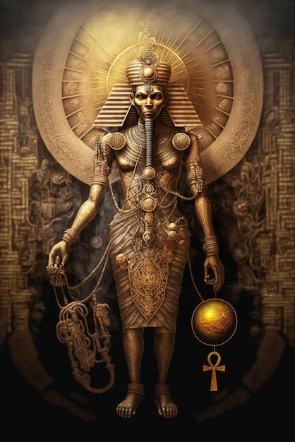 Een affiche voor de film de Egyptische godin.