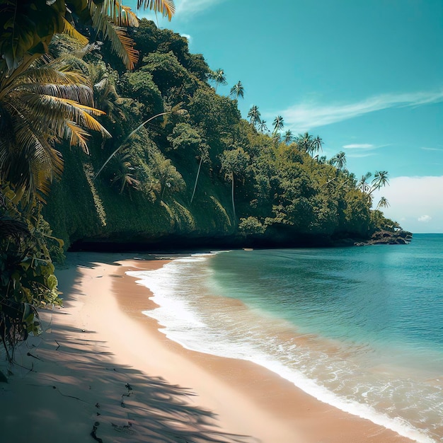 Een afgelegen strand op Bali