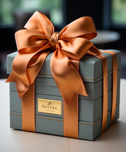 een all Gift Box met een vergulde aanraking