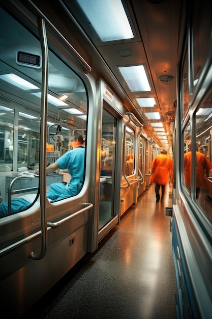 een ambulance voor dds-personeel in de stijl van documentaire reisfotografie, ray collins ingepakt