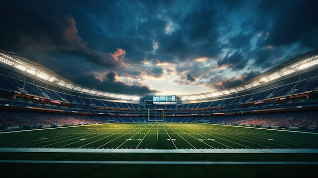 Een American football-veld is het speelveld voor de sport American football