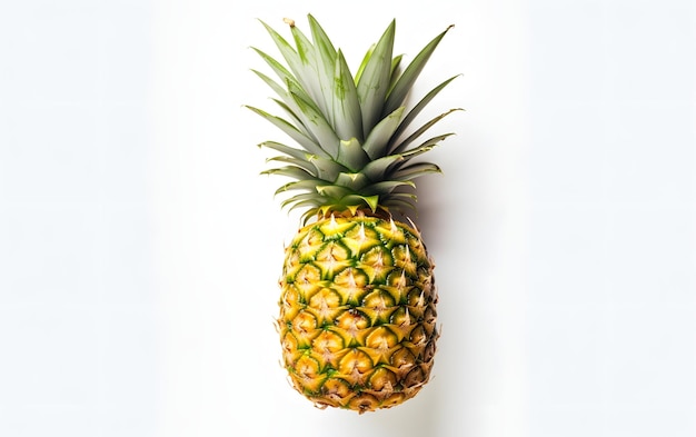 Een ananas op een witte achtergrond