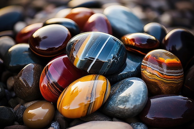 Een andere naam voor dezelfde natuursteen die bekend staat als de Indonesische hommel is Sunset Jasper, ook wel bekend als Sunset Jasper