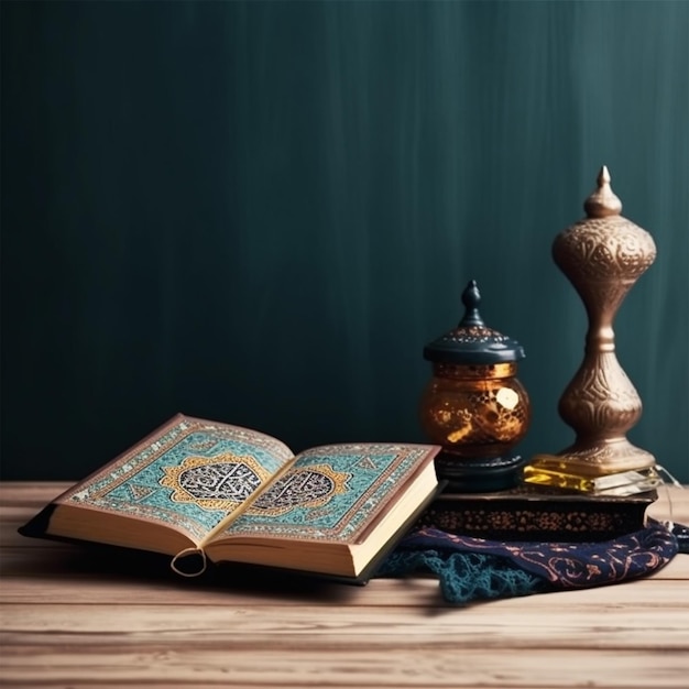 Een artistieke weergave die de essentie van Ramadan vastlegt