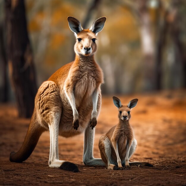 Een Australische kangoeroe