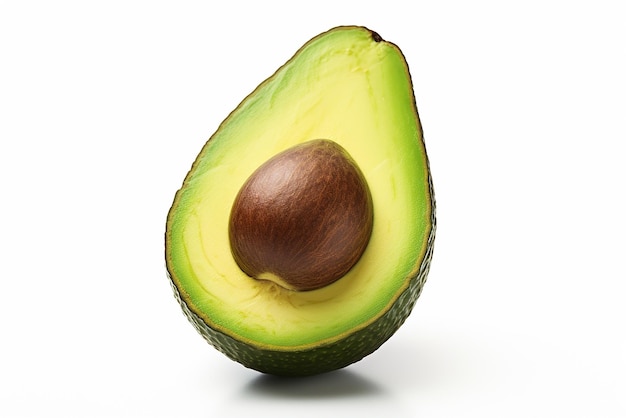 Een avocado in tweeën gesneden