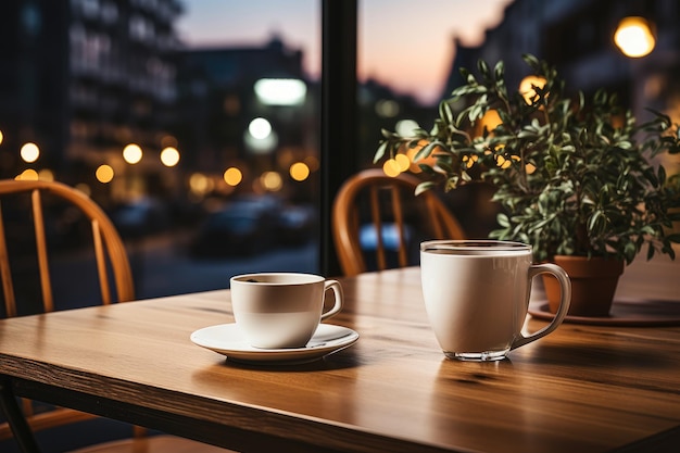 een avond op kantoor met een kopje koffie professionele reclamefotografie