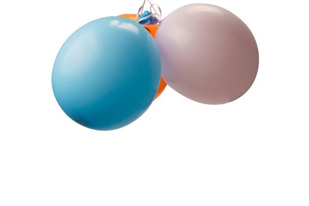 Een Ballon geïsoleerd op een witte achtergrond Kopieer de ruimte