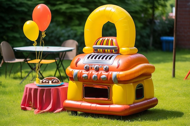 Foto een barbecue grill met een verscheidenheid aan houtsnippers voor verschillende rookgeuren