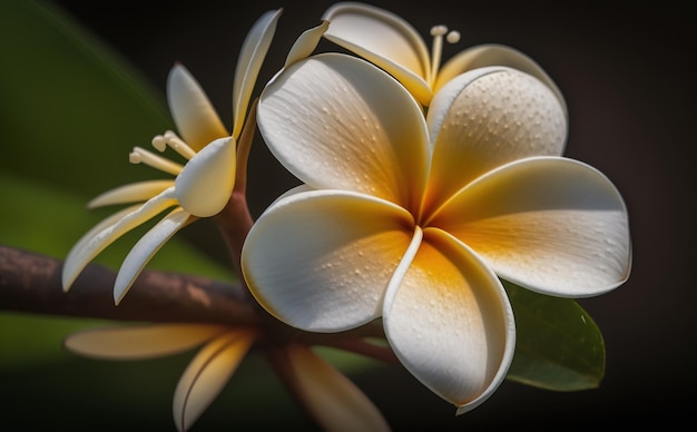 een beauty frangipani bloemenfoto