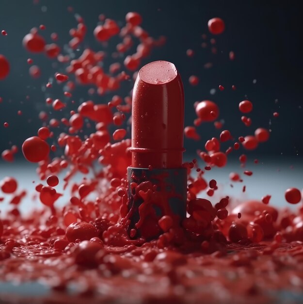 Een beautycommercial voor lippenstift met microplastics