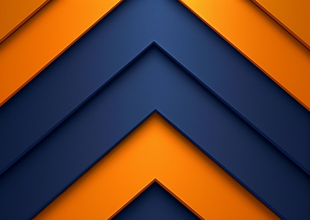 Een behang dat blauw en oranje zegt met het woord zigzag erop