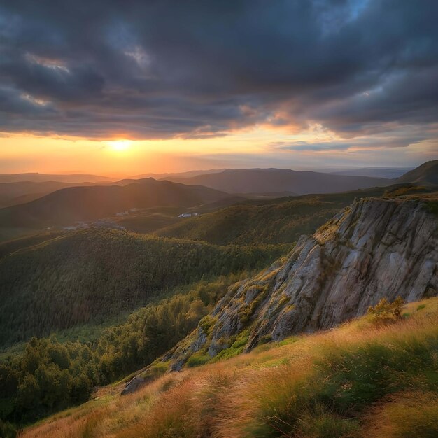 Foto een berglandschap