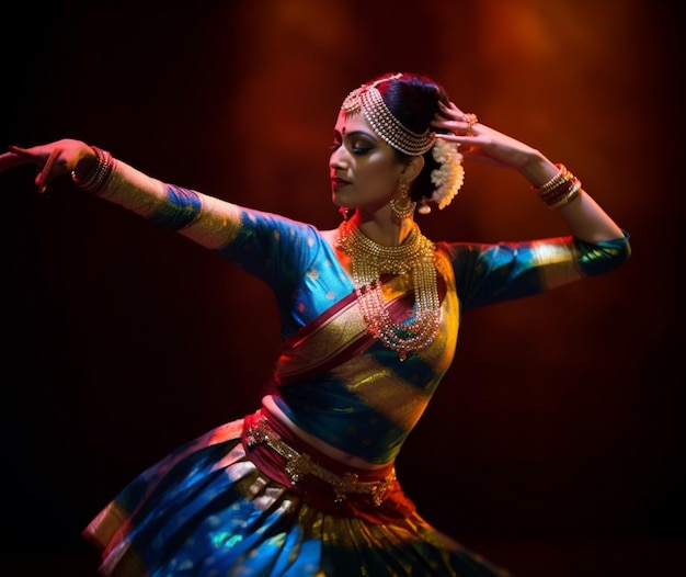 Een betoverende Indiase klassieke dansvoorstelling