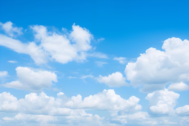 Een bewolkte lucht met veel wolken op de achtergrond