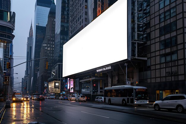 Foto een billboard dat zegt billboards is aan de zijkant van een gebouw