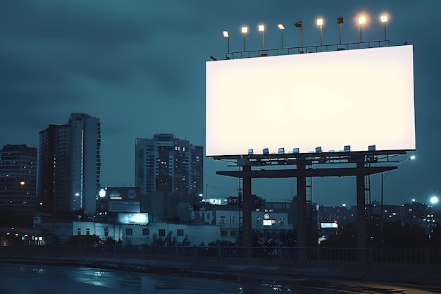 een billboard dat zegt billboards is in het donker