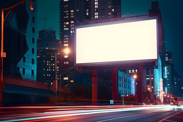 een billboard dat zegt dat een billboard verlicht is