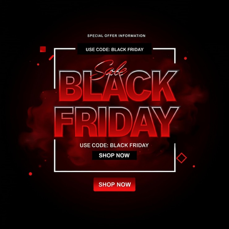 Foto een black friday verkoop poster voor black friday