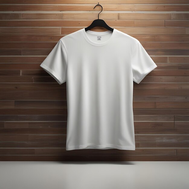 Foto eén blank wit t-shirt mockup