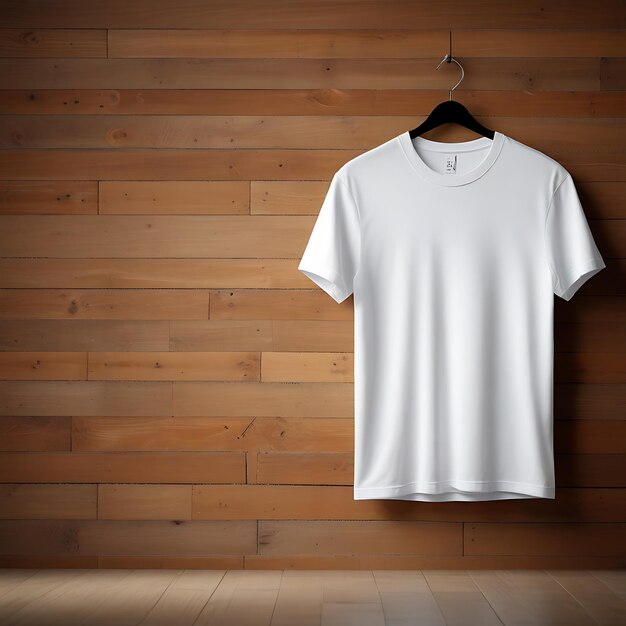 Foto eén blank wit t-shirt mockup