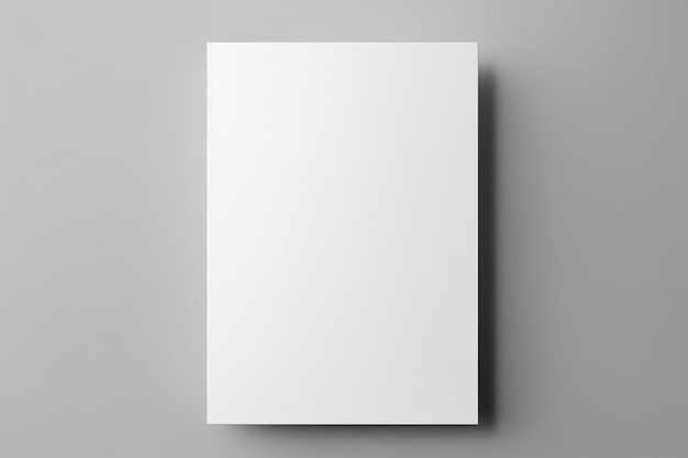 een blanke witte doos op een grijze achtergrond