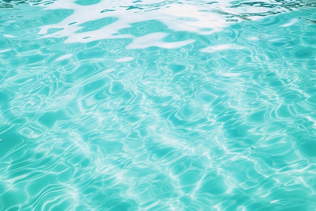 een blauw wateroppervlak met een patroon van rimpels in het water