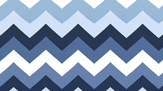 Foto een blauw-wit chevron patroon