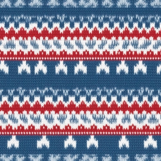 Een blauw-wit gestreept patroon met een rood-wit patroon.
