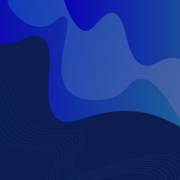 een blauw-zwarte abstracte afbeelding van een golf met het woord "blauw" erop