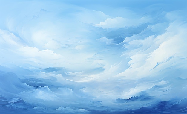 een blauwe abstracte achtergrond met verschillende stukken lichte blauwe en blauwe verf van lichte hemelblauwe en li