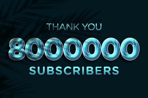 Een blauwe achtergrond met de woorden: bedankt 1000 abonnees.